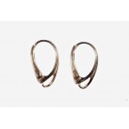 Boucles d'oreilles ambre et argent Mambo