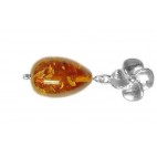 Pendentif ambre et argent Saga