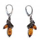 Boucles d'oreilles ambre Danava