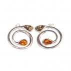 Boucles d'oreilles ambre Celtica