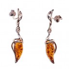 Boucles d'oreilles ambre Délia