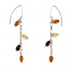 Boucles d'oreilles ambre Saskia