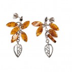 Boucles d'oreilles ambre Natika