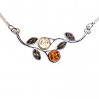 Collier ambre et argent Djevana