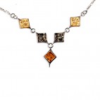 Collier ambre et argent Igor