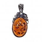 Pendentif ambre Vendanges