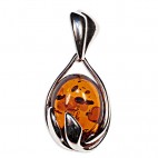 Pendentif ambre Eclosion