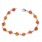 Bracelet ambre et argent Opéra