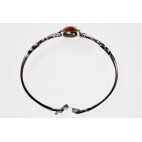 Bracelet ambre et argent Selva